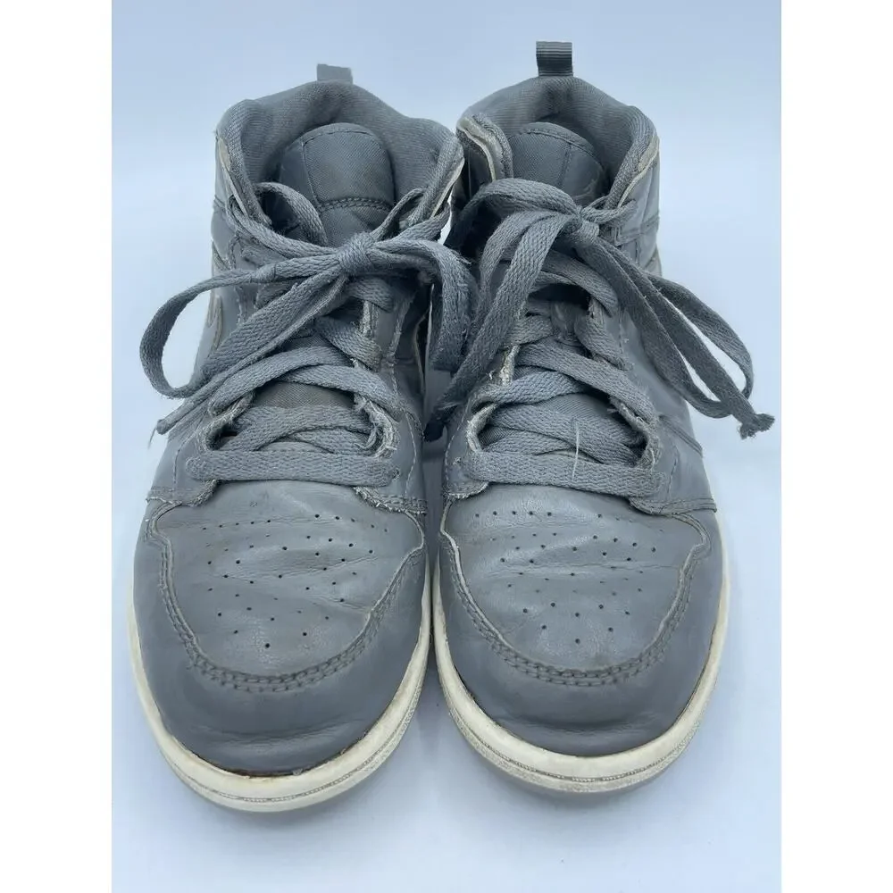 Nike Air Jordan 1 Mid Cool Grey Boys Girls Kids Youth Sneakers Shoes Size 3Y